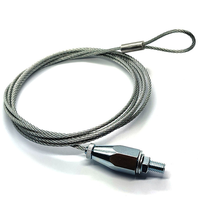 Cable colgante que enciende el agarrador del cable del techo de la suspensión del alambre de acero