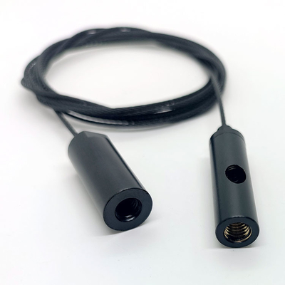 Suspensión negra del alambre que cuelga el accesorio de Kit Self-Locking Wire Gripper Track para la iluminación
