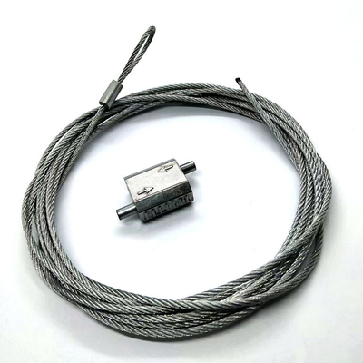 Alto agarrador doble de fractura del cable de colocación del tamaño de la carga para la cuerda de alambre de acero de 1.5M M