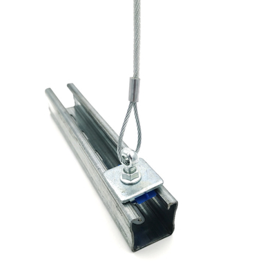 Sistema de apoyo de la ejecución de la estructura de acero del agarrador del cable de colocación del alambre para el canal del puntal del rollo