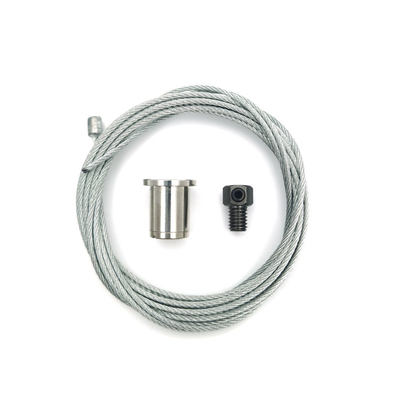 Abrazadera de alambre terminal de la abrazadera del cable del metal de la cuerda de alambre de acero