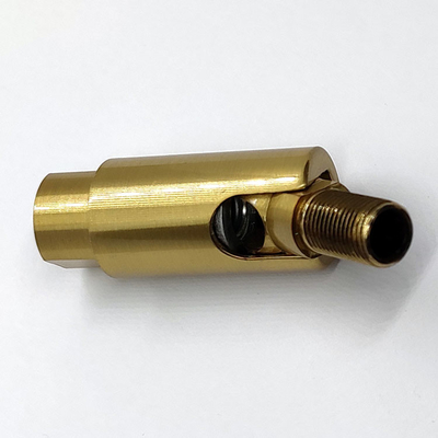 Pinza de cobre amarillo del cable de la luz del accesorio de la junta giratoria 90 - 330 grados