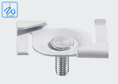 Tuerza clip blanco/modificado para requisitos particulares de acero de las lámparas de los clips, de T de barra del accesorio