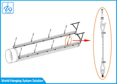 Sistemas de la ejecución del cable de la tubería de la ventilación, salas de exposiciones que cuelgan el sistema de pista