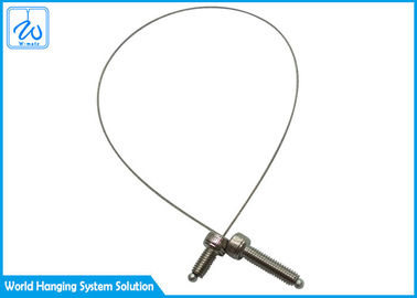 Cuerda de alambre adaptable de acero inoxidable 7x7 con el tornillo 0.8m m para la iluminación colgante