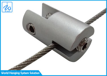 Sistema de la ejecución del cable del arte de los accesorios de las abrazaderas del cable del apretón de borde para el panel de cristal o de acrílico