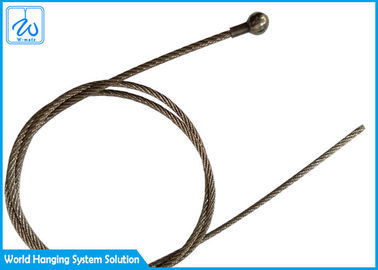Cuerda de alambre de las colocaciones del acero inoxidable del precio bajo con las cañas de la bola de acero de carbono