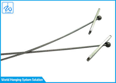 honda de la cuerda de alambre de acero de la pierna 7x19 2 con la bandera para el sistema de cable de la suspensión