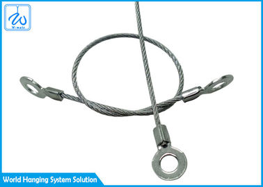 De alta resistencia galvanice el ojo de los extremos de la cuerda de alambre y la herramienta del acollador de la seguridad de la honda