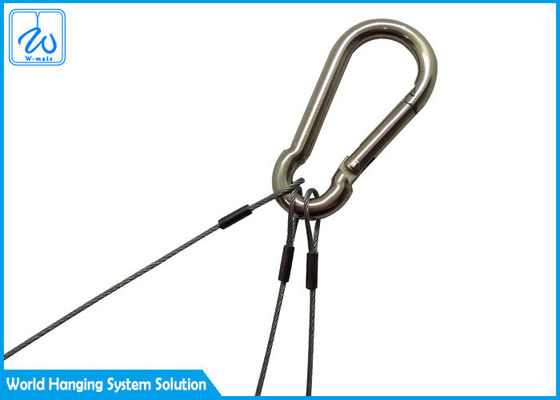 Cuerda de alambre de acero inoxidable de la abrazadera de cuerda de Kit With Cable Gripper Wire de la suspensión del aire