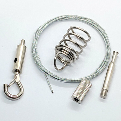 El espiral del techo ancla la suspensión ajustable Kit For Industrial del agarrador del cable