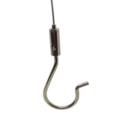 Agarrador componente de iluminación de encargo del cable de la cerradura del niquelado de los accesorios con el gancho