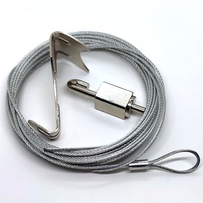Cuerda de alambre de Art Hook Cable Gripper Nylon de la galería con la colocación para la imagen colgante