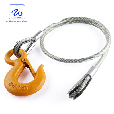 Montaje móvil de alambre de acero de la seguridad del cable fuerte de la cuerda con el ojo suave para el velero