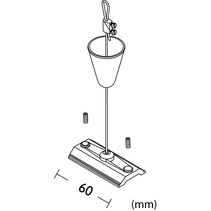 Apretón modificado para requisitos particulares de la cuerda de alambre del agarrador de la abrazadera de la extensión del diseño para los equipos de iluminación lineares de la suspensión