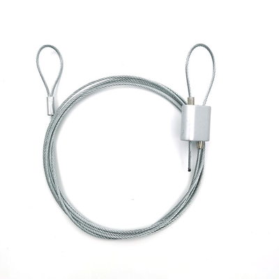 Sistemas de suspensión de colocación de cobre amarillo de la cuerda de alambre del agarrador del ajustador del accesorio rápido del cable para la iluminación