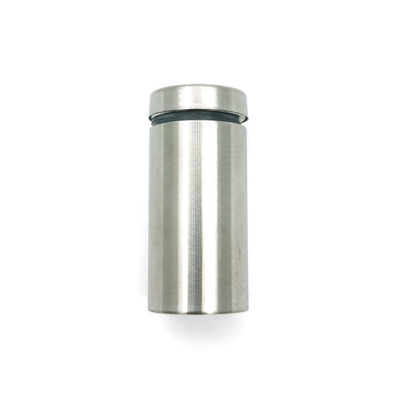 La publicidad del cilindro del accesorio de la exhibición atornilla fijaciones de cristal de acero inoxidables del pilar
