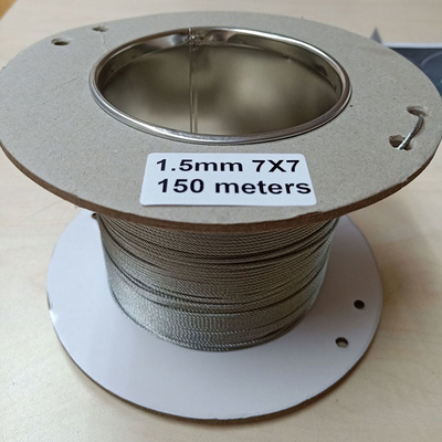 La venta al por mayor en el cable de acero inoxidable de la honda de la acción 304 galvanizó la cuerda de alambre de acero