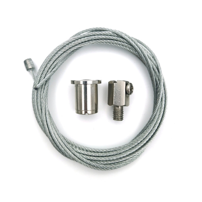 Clips de cuerda a dos caras de alambre que encienden la ejecución Kit Wire Rope Cable Gripper del sistema de suspensión