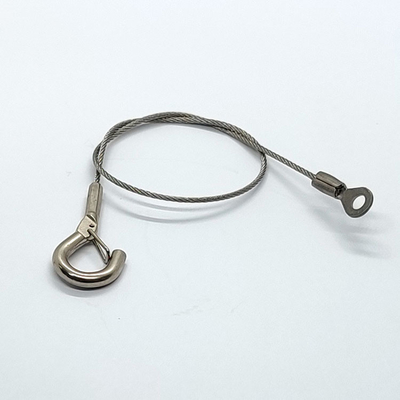 Colocaciones inoxidables del ojeteador de la cuerda de alambre de acero con la seguridad colgante de las herramientas del gancho para las luces al aire libre