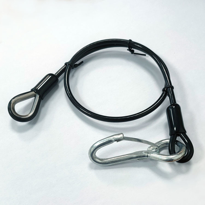 La cuerda de alambre de acero de capa del PA del PVC de la PU de TPU lanza el cable inoxidable de la seguridad con una honda de la cuerda de alambre de acero