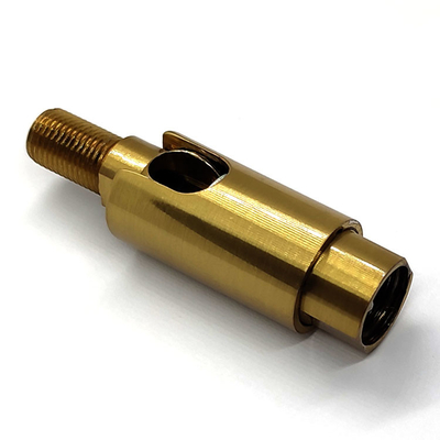 Pinza de cobre amarillo del cable de la luz del accesorio de la junta giratoria 90 - 330 grados