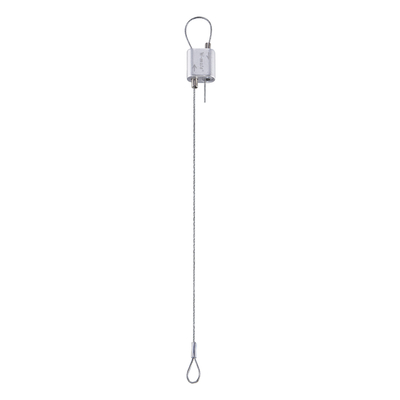 Agarrador anodizado natural para cables de doble extremo para una gestión eficiente de los cables
