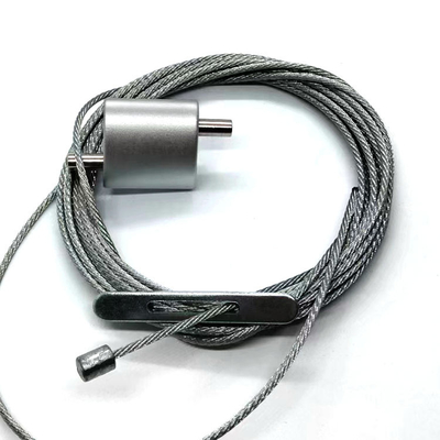 20*20MM Cerradura ajustable de cuerda de alambre para cables con bucles
