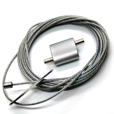 20*20MM Cerradura ajustable de cuerda de alambre para cables con bucles