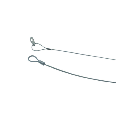 Sling de cuerda de alambre de acero con gancho para iluminación de la pantalla y colgar