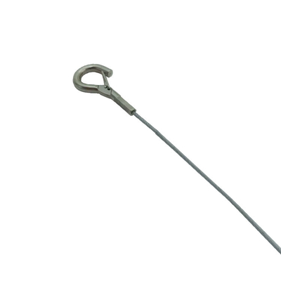 Sling de cuerda de alambre de acero con gancho para iluminación de la pantalla y colgar