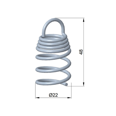 Conectar el absorbente de anclaje espiral sacacorchos de resorte anclaje para paneles acústicos