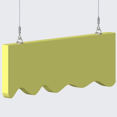 Sistema de suspensión de panel acústico con anclaje en espiral ajustable con cuerda de alambre de 1,5 mm