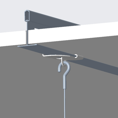 Sistema de suspensión de panel acústico con anclaje en espiral ajustable con cuerda de alambre de 1,5 mm