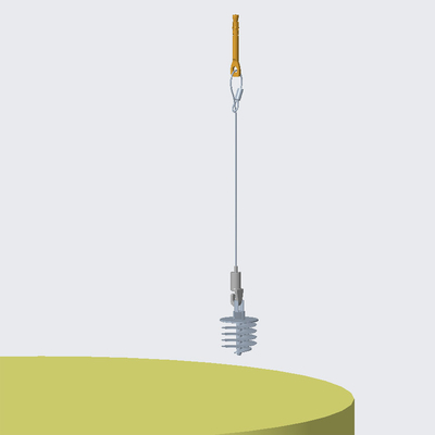 Conectar el absorbente con el kit de alambre ajustable para el sistema de suspensión de techo acústico