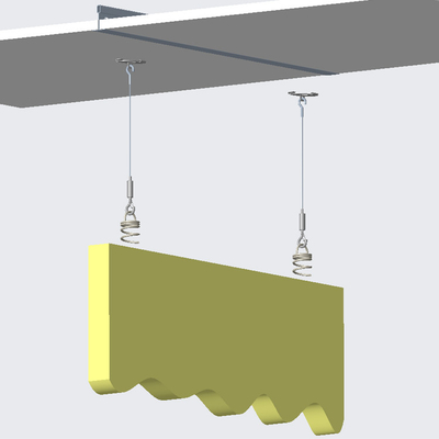 T Bar Twist Clip con fijación de extremo de cañón de agarre para rejilla de techo suspendida