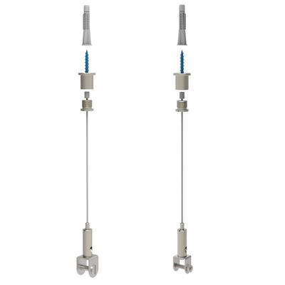 Sistema de suspensión de cable de techo acústico de agarre de cable personalizado