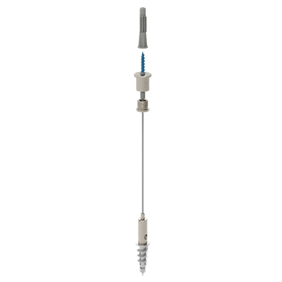 Sistema de suspensión de cable de techo acústico de agarre de cable personalizado
