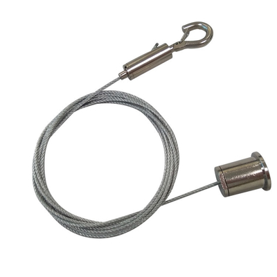Kit de suspensión de cables Sistema de agarre de gancho de cable de metal montado en el techo para paneles amortiguadores de sonido