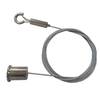 Kit de suspensión de cables Sistema de agarre de gancho de cable de metal montado en el techo para paneles amortiguadores de sonido