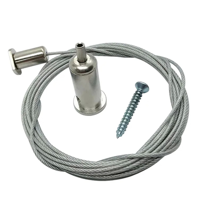 7x7 o 7x19 Flexi-Grip,Fork Gripper con pinza Construcción y acabado de cable con chapa de níquel