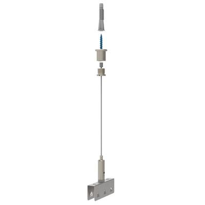 Instalación de cables para el soporte de paredes y techos Dispositivo de deflector de tornillo anclaje acústico colgador de techo