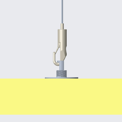 Fácil de conectar lámpara de luz panel acústico kit de alambre sistema de suspensión material de amortiguación del sonido