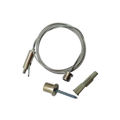 Kit de iluminación de suspensión de cable de acero inoxidable para techo de caída