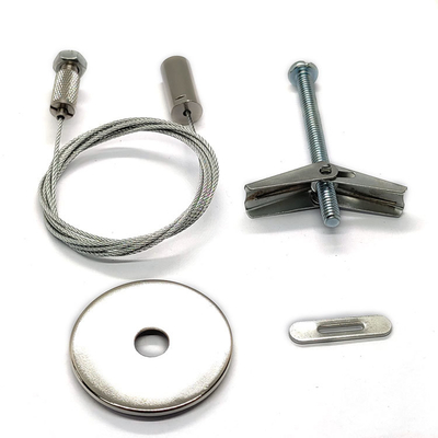 Kit de sistema de iluminación de techo con cable suspendido de acero inoxidable