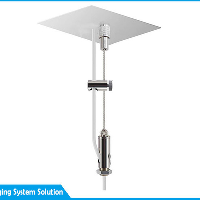 Kit de suspensión para techo de acero inoxidable con cable de acero y pinza para cable