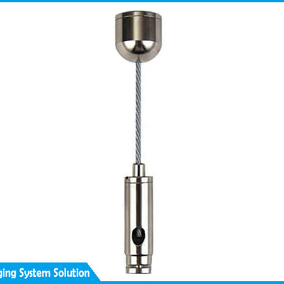 Kit de suspensión para techo de acero inoxidable con cable de acero y pinza para cable