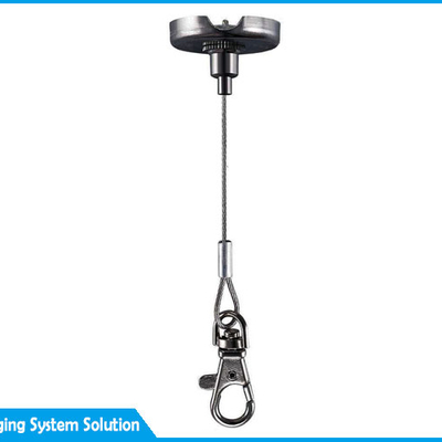 Kit de suspensión para techo de acero inoxidable con cable de acero y pinza para cable