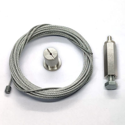 Kit de suspensión de iluminación LED de acero inoxidable para lámparas de panel