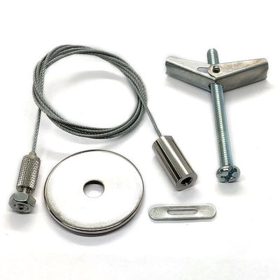 Kit de suspensión de iluminación LED de acero inoxidable para lámparas de panel